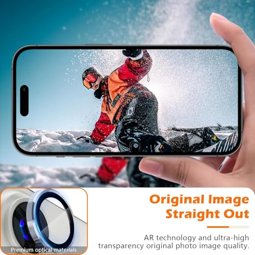 Image of Mobile Camera Lens Protector Compatible for iPhone 16 & iPhone 16 Plus Silver
