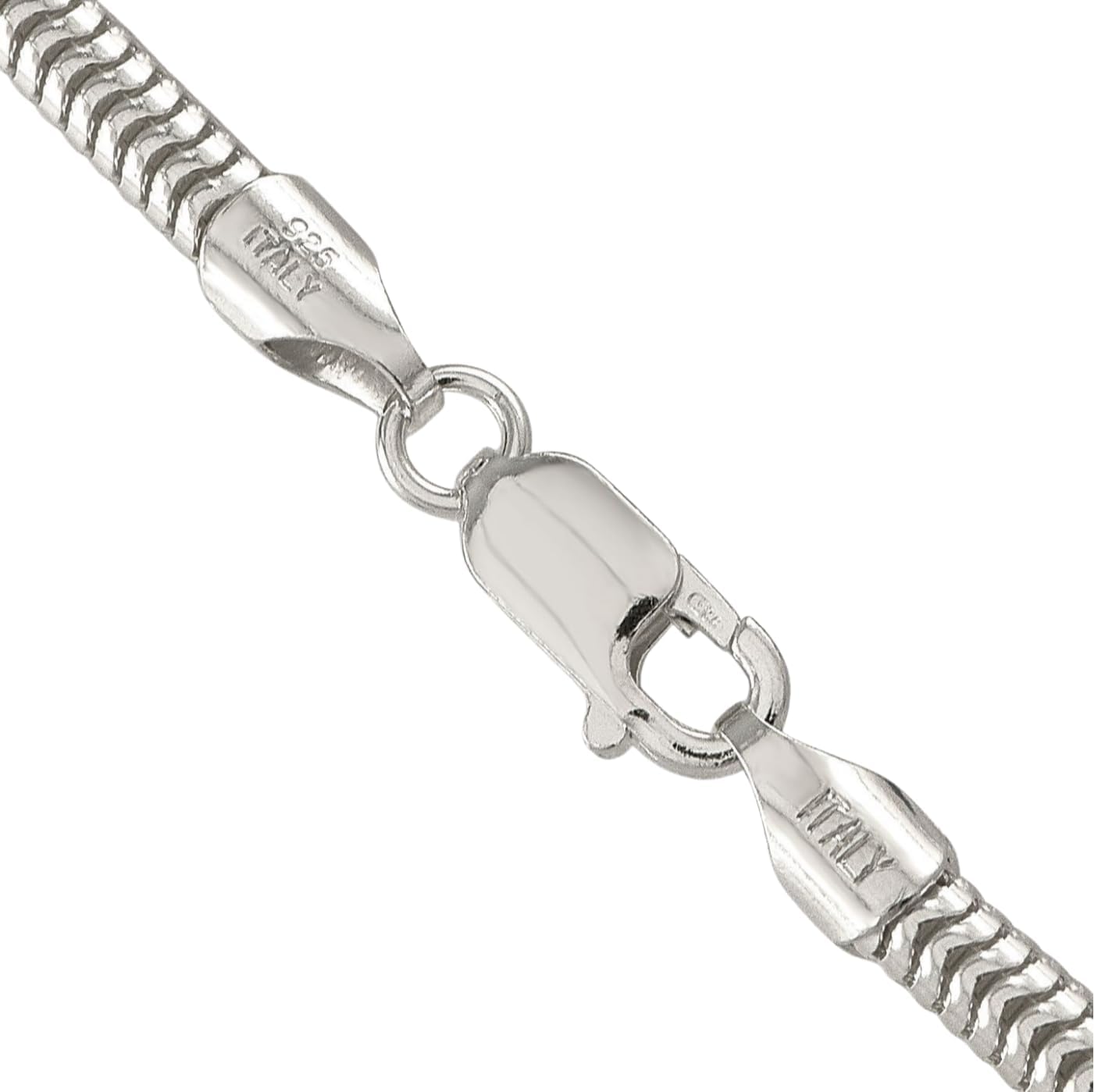 IceCarats 925 Sterling Silver Round 4mm Thick Herringbone Snake Chain Necklace Polished