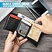 EMPWT RFID Blocking Aluminum Wallet for Men with Advanced RFID Protection | Slim & Minimalist Trendy Cardholder with Convenient Push Button for Quick Card Access (Airtag Wallet, Black)