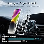 ESR for iPhone 14/iPhone 13 Case, Compatible with MagSafe, Classic Hybrid Magnetic Mobile Phone Case iPhone 14/13 Case, Military Standard, Drop Protection, Clear - Image 4