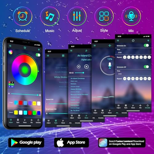 Image of AILBTON 400FT Outdoor LED Strip Lights Waterproof,IP68 Outside Led Light Strips Waterproof with Bluetooth App Remote Control,Music Sync RGB Exterior Led Rope Lights,for Balcony,Deck,Roof,Garden,Pool