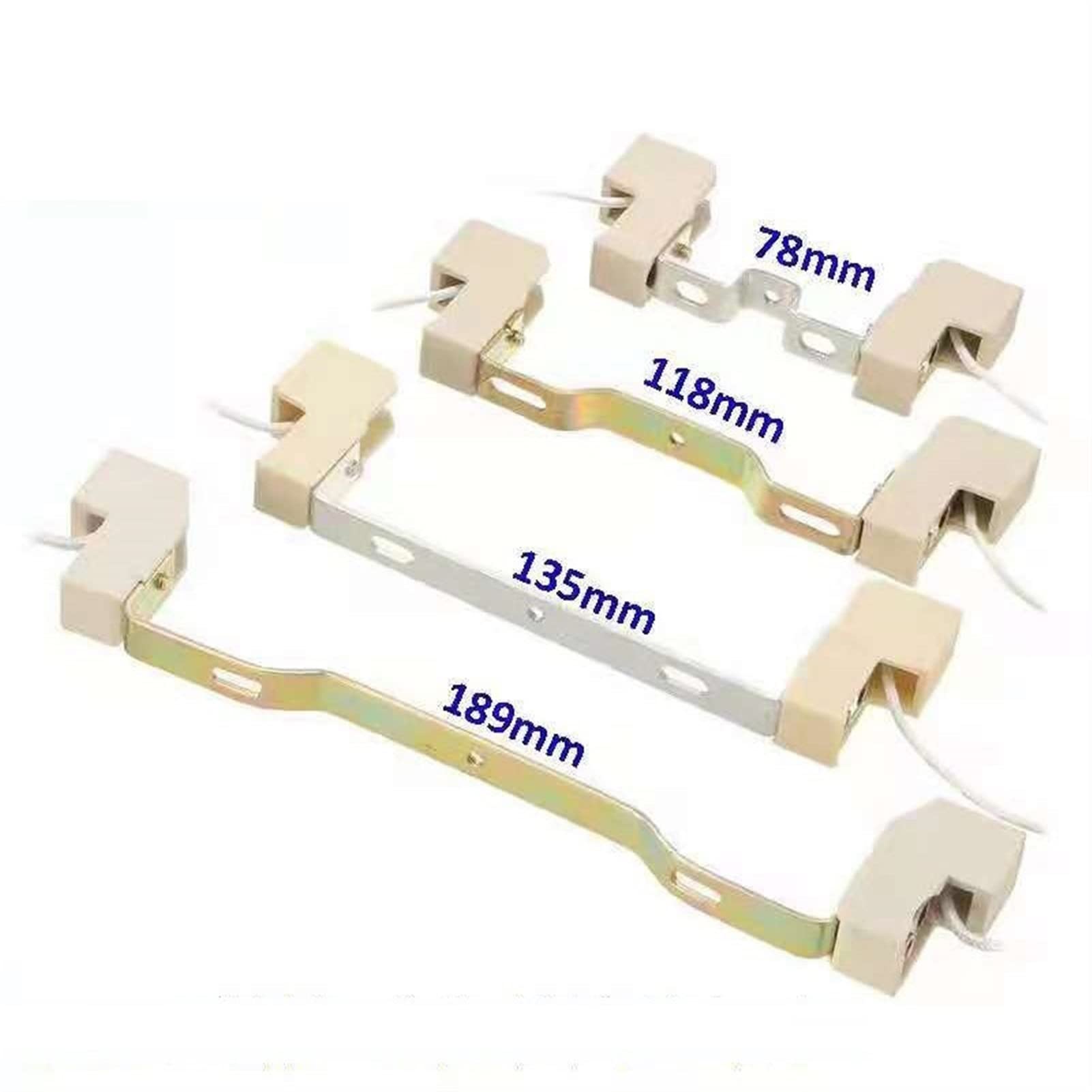 Oprawy oświetleniowe Uchwyt żarówki, adapter żarówki, uchwyt żarówki R7S Ceramiczny uchwyt R7s Konwerter Złącze Metalowy uchwyt 78mm 118mm 165mm 189mm 135mm Uchwyt żarówki halogenowej(For 189mm Lamp)