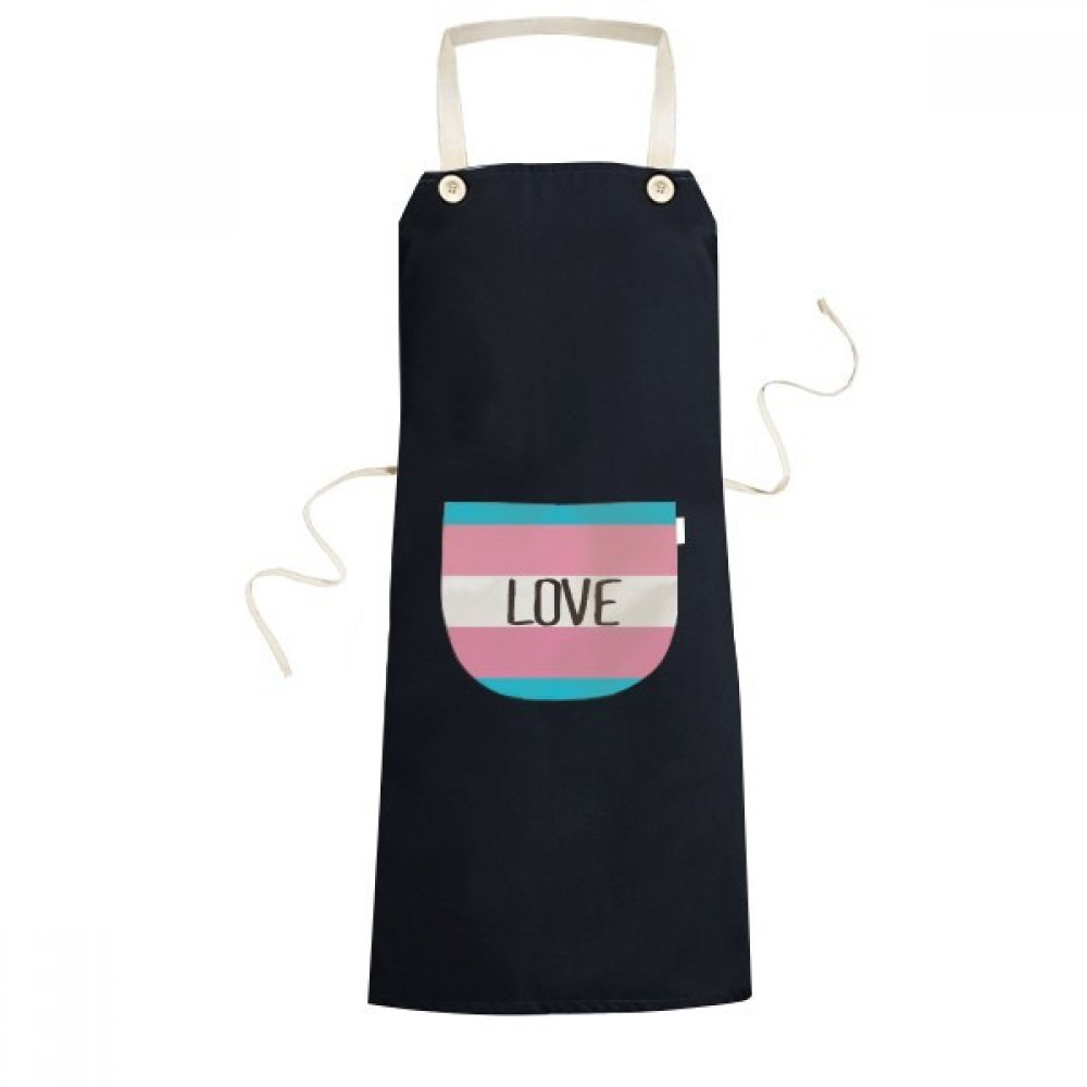 Tablier de cuisine avec poche LGBT arc-en-ciel noir DIYthinker pour homme femme chef