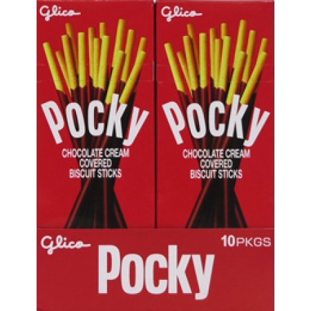 Pocky Biscuit Stick, Chocolate Cream Covered, 1.41 Ounce (Pack of 20)