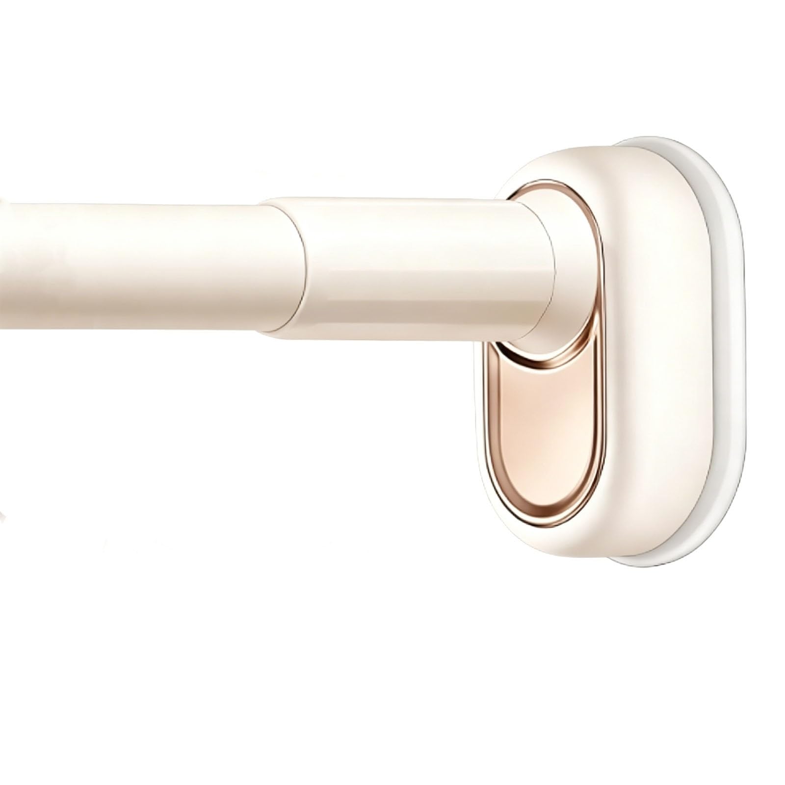 No Drill Tension Curtain Rod, Shower Curtain Rods Tension, Easy Installation Adjustable Length for Bedroom Dining Room Living Room(White,370-440cm/146-173in)