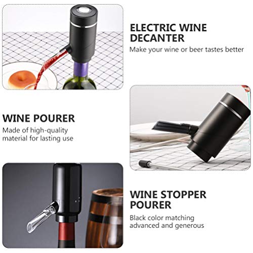 NICEXMAS Aerador Elétrico de Vinho Dispensador de Vinho Alimentado por Bateria Derramador Automático