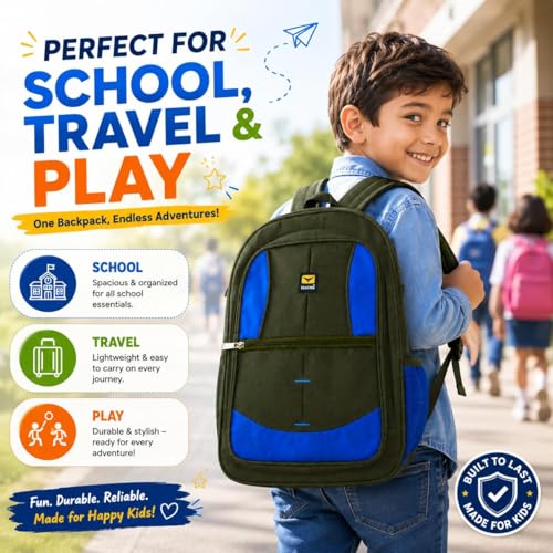 Image of Noteprime Lovely Kids Backpack - Fun & Colorful Design for School, Travel, and Play | Durable & Comfortable | Perfect for Boys and Girls