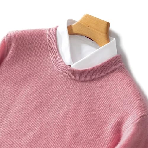 Men's Lightweight Long Sleeves Wool Sweater Fall Winter Crewneck Business Slim Fit Knitted Pullover2