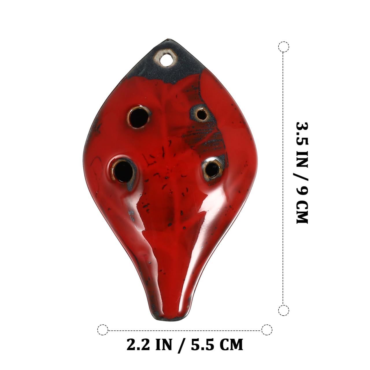 ibasenice Ocarina à 6 trous - Instrument à vent compact en céramique - Idéal comme cadeau pour les enfants et pour s'entraîner