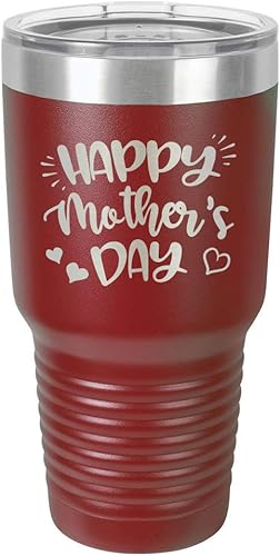 Miniatura 9 de Taza de viaje con texto en inglés "HAPPY MOTHERS DAY 30 oz Drink Tumbler with Straw " grabado con láser con divertidas citas " Compare con Yeti