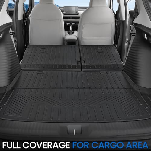 Image of Cargo Mat Backrest Mats for 2023-2025 2026 2027 Honda HR-V, All Weather TPE Backrest Mat Trunk Mat Cargo Liner Storage Mats Accessories for HRV