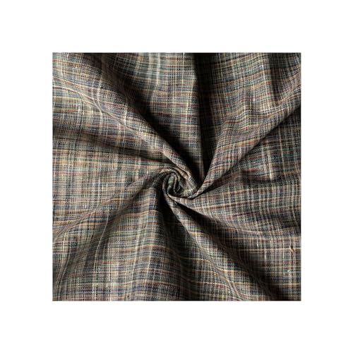 Image of Unstitched Cotton Fabric for Men and Women - Light Weight Trending Self Pattern Khadi Cotton Fabric Material (3 Meter, Bluish Grey)