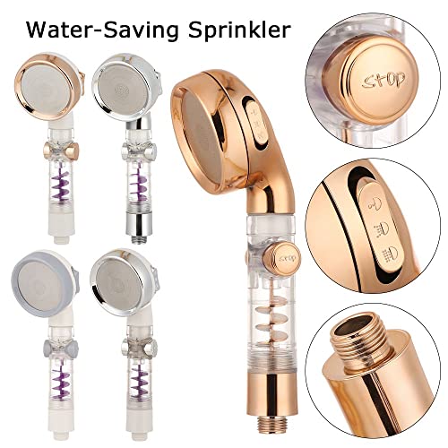 Okdeals AM8AM0F0F0US Turbo Pressure Practical Water-Saving Sprinkler Three-Speed Adjustment Bath Accessories Bathroom Booster Handheld thumb #3