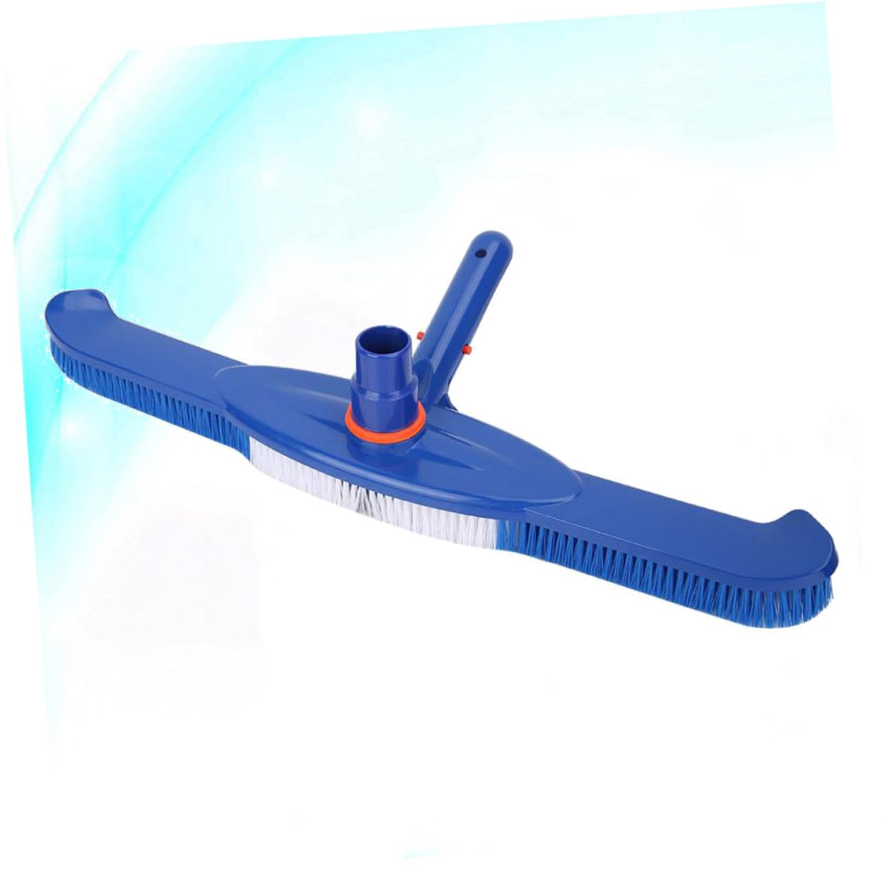 HEMOTON Brosse Aspirante Piscine Robuste 20 Pouces à Poils Rigides en Plastique et Aluminium pour Nettoyage Murs et Sols Piscine Extérieur