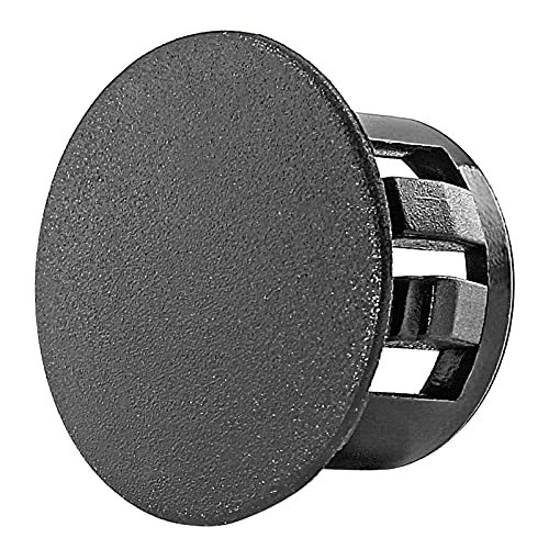 Murtenze 30 Pcs 13Mm (1/2") Black Hole Plugs, Plastic Flush Type Panel Plugs Fastener Cover, Round Plastic Snap In Locking Tubing Plug For Kitchen Cabinet Furniture #TOP3