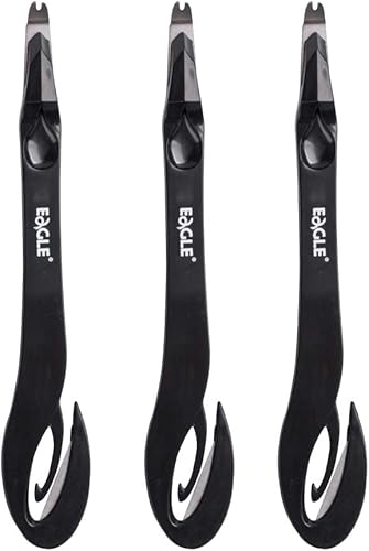 Eagle - Abridor de grapas (3 unidades), color negro