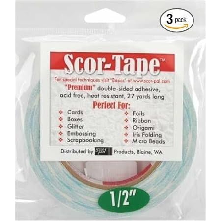 Scor-Tape 1/2 X 27yds - 3 Rolls (3) by Scor (Original Version)