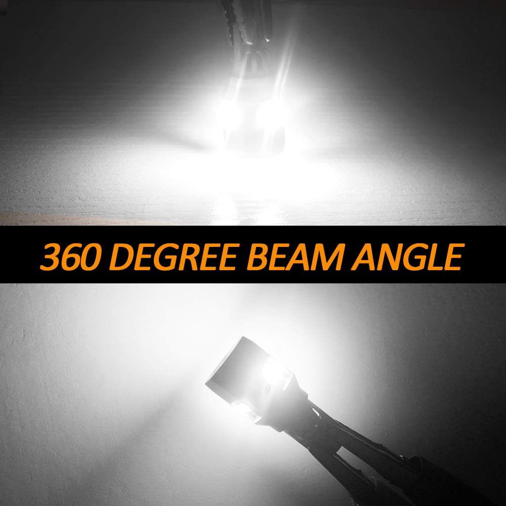 Lampa LED T15 W16W, 12V 6W, bez polaryzacji 900 lumenów 360°, Canbus brak błędu w przypadku świateł cofania motocykla samochodowego