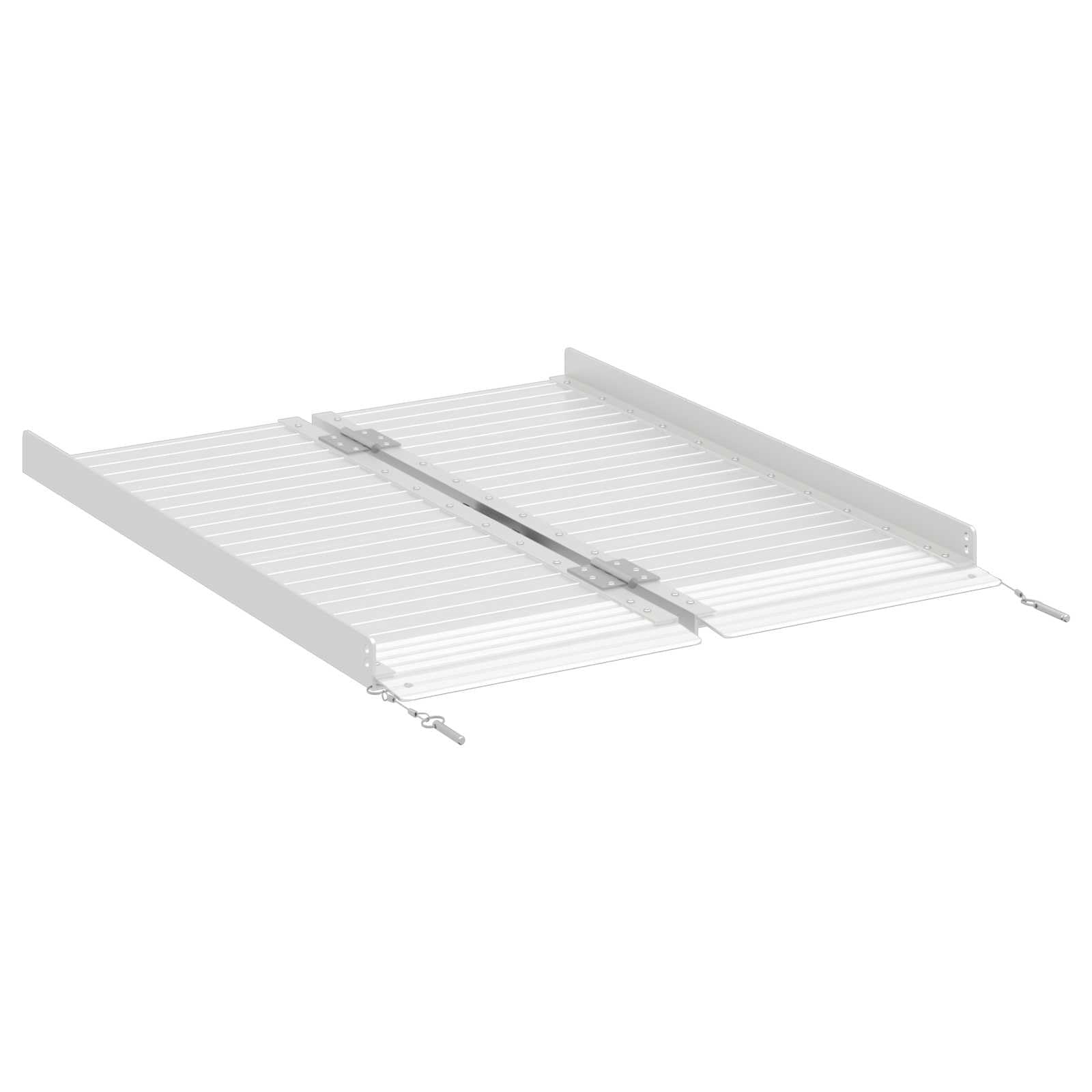 Rampa para silla de ruedas (aluminio, 92 x 73 x 5 cm, plegable y
