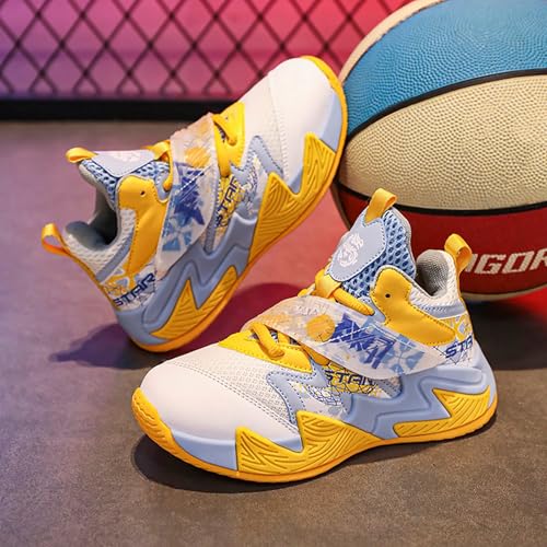 Kids Basketball Shoes Boys and Girls lace-up Low-top Breathable Sports Shoes Suitable for Little Kids and Big Kids4