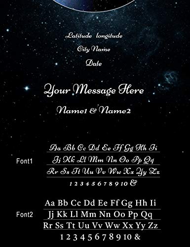 Ipic - Personalized Star Map The Night Sky Over, Giclee Prints On Canvas Custom Gift Canvas Wall Art For Special Occasion, Birthday, Wedding Or Anniversary. 18X12 In #TOP1