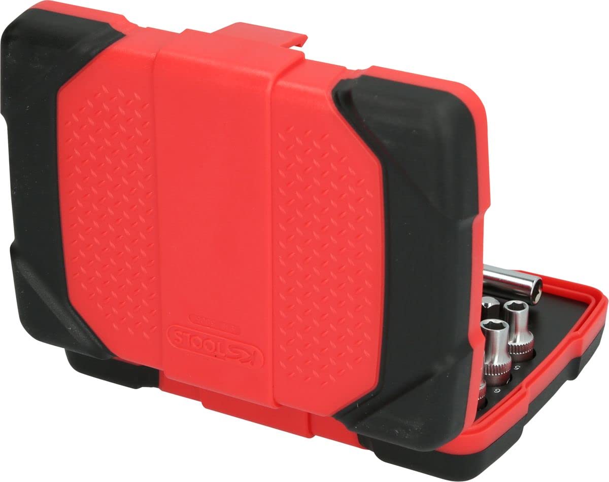 KS Tools 918.3005 Caja de llaves de vaso con punta de 1/4" TORSIONpower, 33 pzs