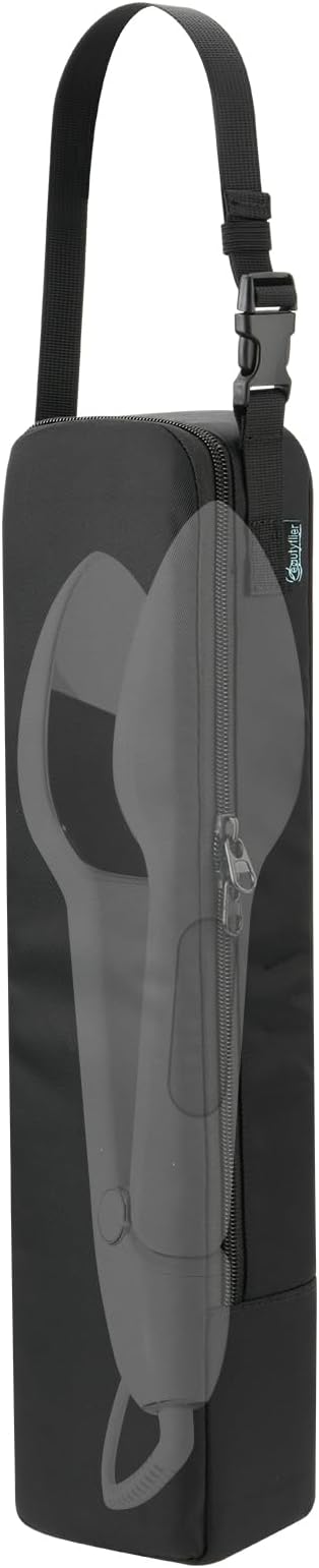 BeautyflierPortable Steamer Bag for NORI Press Travel Steam Iron, Travel Carrying Bag for Handheld Iron, Handheld Steamer Case Organizer with Hanging Buckle Strap, Fits Travel, Bag Only (Black)