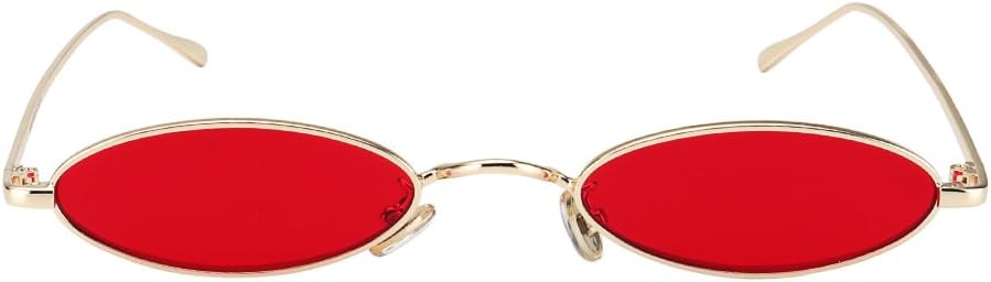 MEETSUN Vintage 90s Small Oval Sunglasses For Women Men Metal Frames Designer Gothic Glasses - Image 5