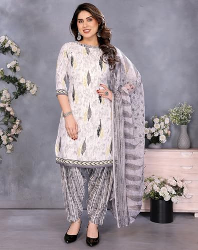 Image of Yashika Unstiched Crepe dress materials | Crepe Salwar Suit for women with dupatta | suit material for women unstitched