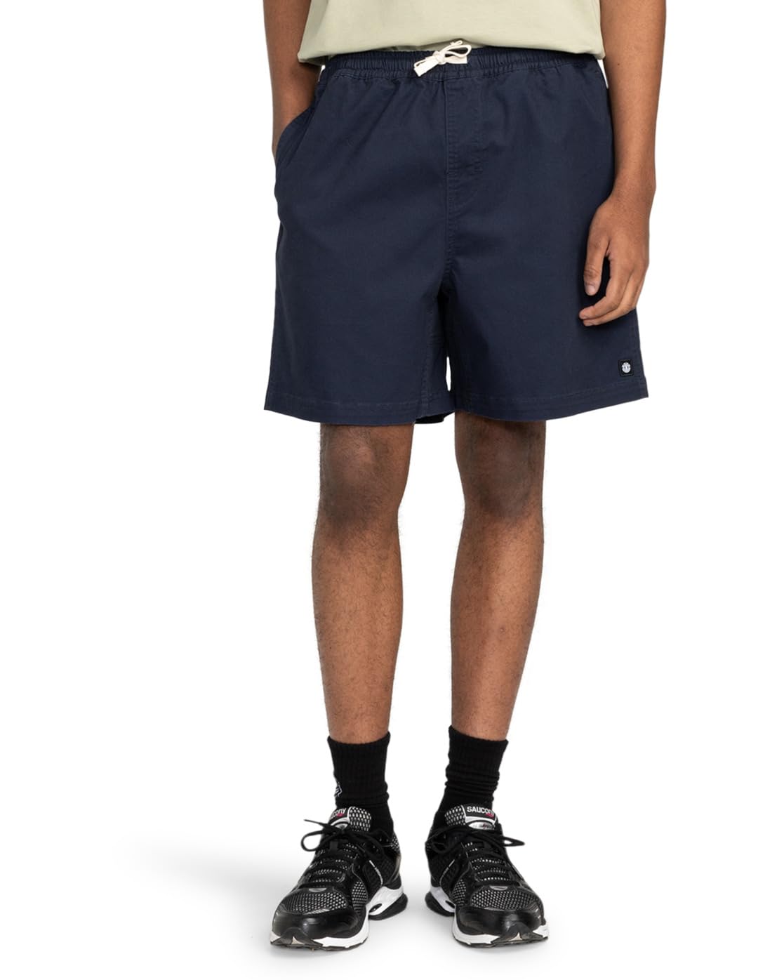 Element Chillin Classic 17" - Elastic Waist Walkshorts - Men - Blue.
