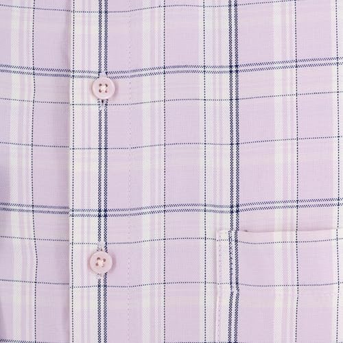 Image of 7-DAYS Men's Premium Checks Formal Shirt - Cotton Rich, Regular Fit, Full Sleeve, with Pocket, Wrinkle Resistant - Stylish Office & Everyday Wear.