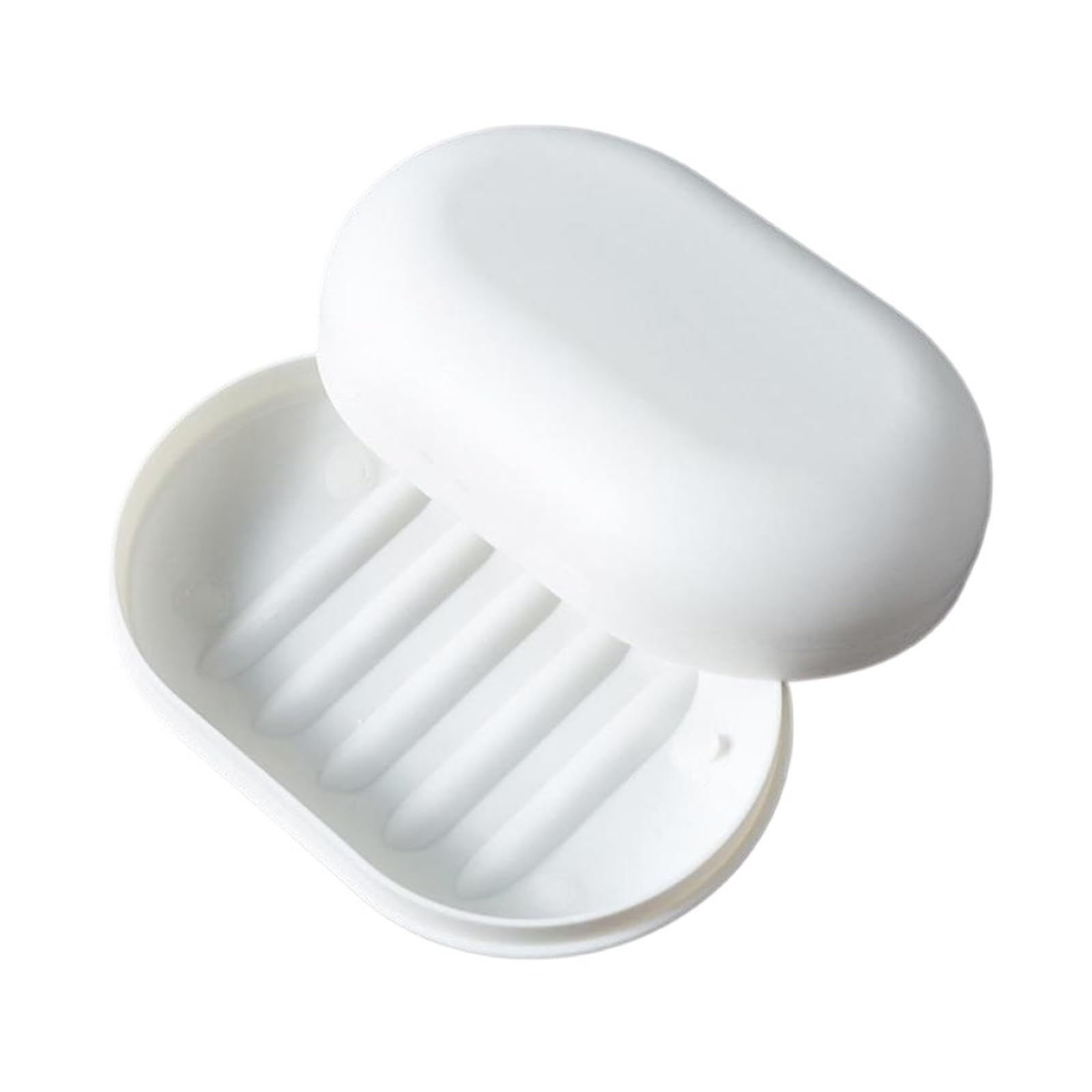Soap Dish Portable Soap Box Leak Proof Case Dishes Drain Holder Easy To Carry Bathroom Storage