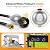 Jakivew 5FT Propane Regulator Hose, Low Pressure Gas Line for Blackstone 28"/36" Griddles, Weber, Char-Broil, Nexgrill Grills, Patio Heaters & Propane Fire Pits – QCC-1 to 3/8" Female Flare Fitting