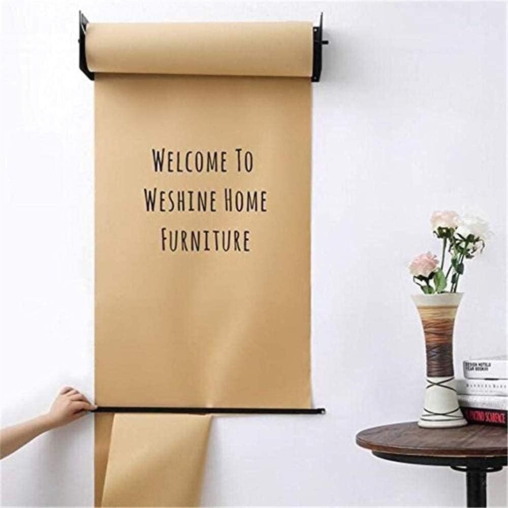 Rolka papieru naścienna 1 Dozownik 1 Artykuły biurowe Uchwyt na papier pakowy Papier do rysowania dla dzieci Doodle Tablica ogłoszeń(67cm)