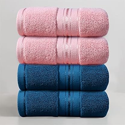 Handtuch, Baumwolle, Waschgesicht, Haushalt, Wasseraufnahme, weiches Hoteltuch, Haare, Männer und Frauen, Paare, Erwachsene, dick, 4 Sets (Farbe: A 4PS, Größe: 76 x 34 cm) (A 4 Stück 76 x 34 cm) – Bild 3