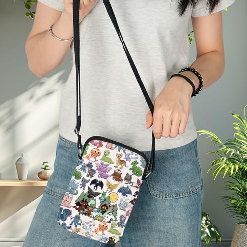 BWWKTOP Mystery Creature Crossbody Bag Paranormal Investigator Gift Cryptozoology Sling Bag Mystery Lover Merch (Mystery-XK B)4