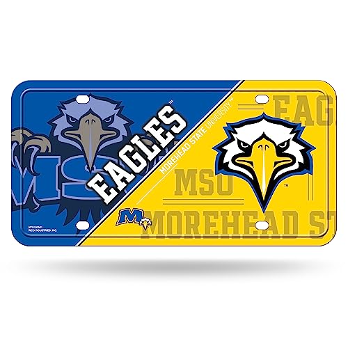 Rico Industries NCAA Morehead State Eagles Primary Metal Auto Tag 6" x 12" - Great for Truck/Car/SUV