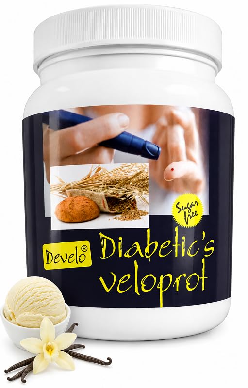 Image of Develo Diabetic Protein Powder for diabetes patient Care, Sugar Free Supplement - 1 kg (Vanilla)