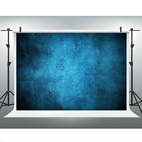 LUCKBTY Blue Abstract Old Master Backdrops for Photography 9x6FT Retro Texture Blue Background for Photographers Portraits Photography Backdrops Head Image LULF145