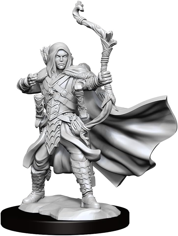 WizKids D&D Frameworks: Elf Ranger Male - Unpainted and Unassembled