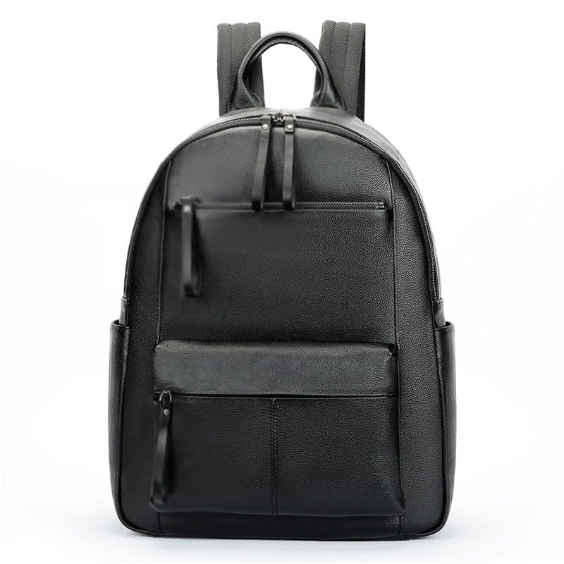 Fashionable and casual business backpack with a brain wrapped layer and cowhide book sentence travel backpack4