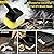 BBQ Grill Brush Bristle Free for Outdoor Grill, Grill Cleaning Brush with 4 Replacement Heads, Safe Grill Cleaner Brush for Cast Iron, Stainless-Steel Grates, Ideal Gift for Men/Dad