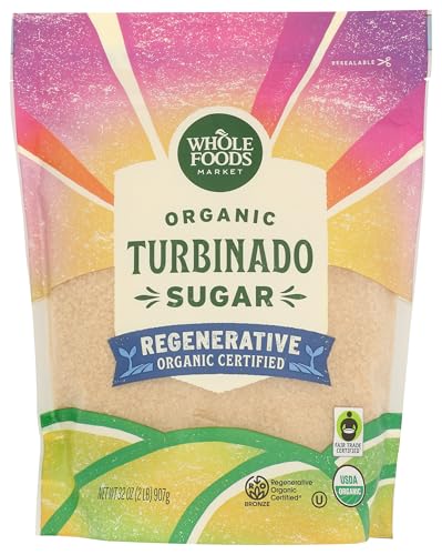 Image of Whole Foods Market, Organic Turbinado Sugar, 32 Ounce