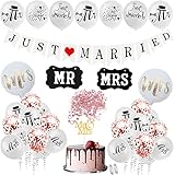👰Hochzeitskranz: Die Jungvermählten bestehen aus strapazierfähigem Karton mit wunderschönen Farben. Jeder Buchstabe und jede Form ist speziell auf Ihr Banner zugeschnitten. Bringen Sie viel Spaß zu Ihrer Hochzeit! Sie können den Buchstaben nach Bedarf Bänder hinzufügen und sicherstellen, dass jeder Buchstabe perfekt ist. Ideal für Hochzeiten, um eine warme und romantische Atmosphäre zu schaffen und unvergessliche Erinnerungen zu hinterlassen