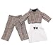 GIVBRO Vêtements de poupée pour poupées américaines de 45,7 cm avec chemise, veste, pantalon de style occidental