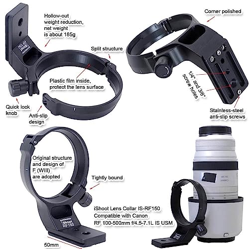 Metal Tripod Mount Ring Lens Collar Compatible with Canon RF 100-500mm f/4.5-7.1L IS USM - Image 3