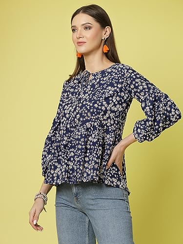 Image of OOMPH! Women's Floral Relaxed Fit Tunic Shirt