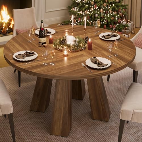 IDEALHOUSE 47 Round Dining Table with Sturdy Base