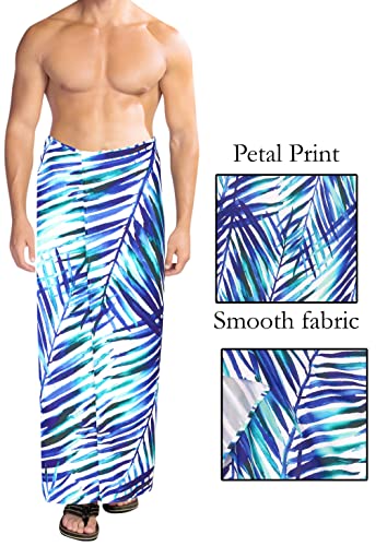 HAPPY BAY Men's Pareo Swim Trunk Cover Up Wrap Beach Summer Hawaiian Sarong2