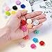 Craftdady 200Pcs Resin Rose Flower Flatback Cabochons 18-20mm Undrilled Random Mixed Colors Floral Decor Charms for Phone Case Scrapbooking Jewelry Making